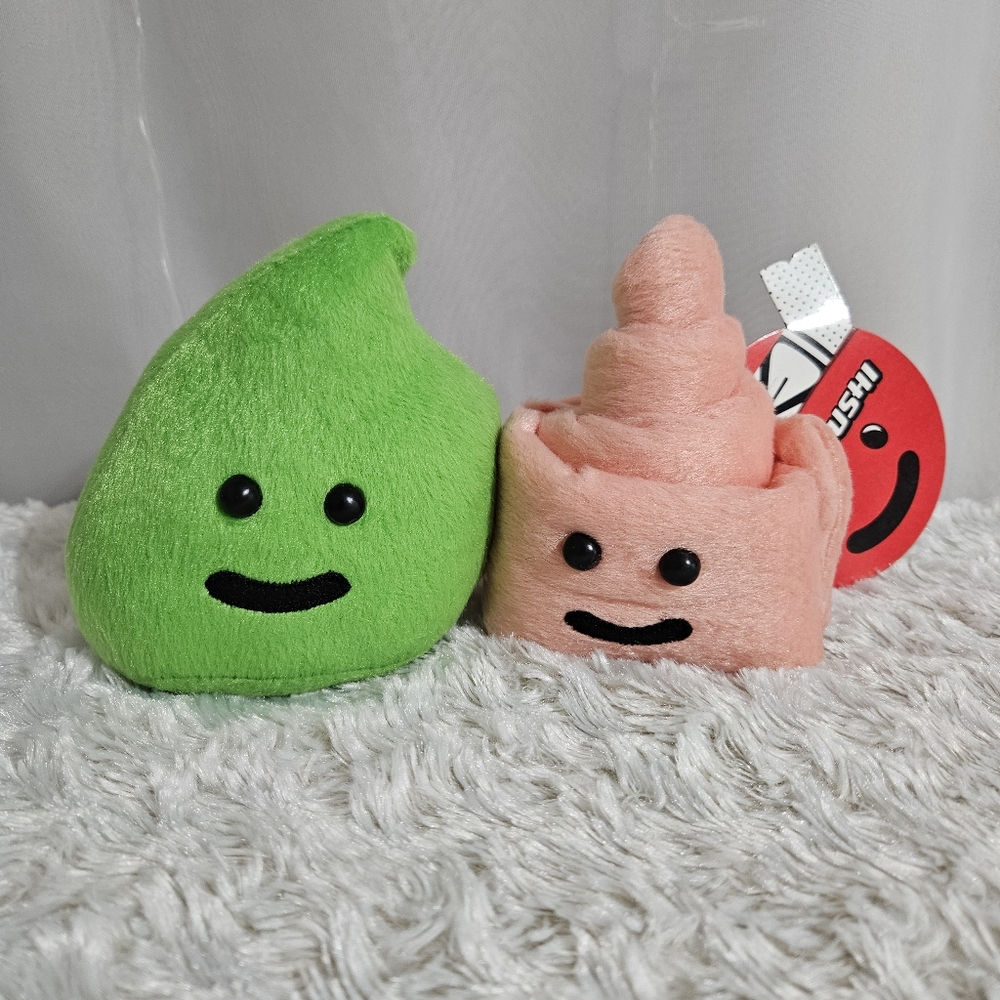 Kawaii Plush Sushi - Wasabi & Ginger Plush
